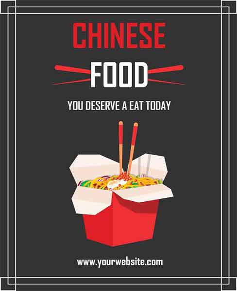 Bold Typography Food Flyer Template