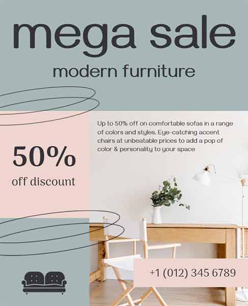 Modern Furniture Promotional Flyer Template