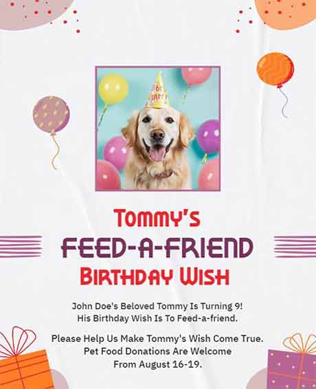 Modern Pet Birthday Animal Flyer Template