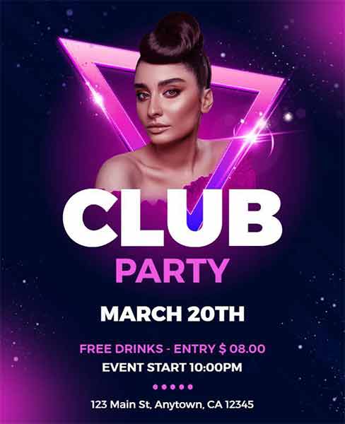 Creative Club Party Flyer Template