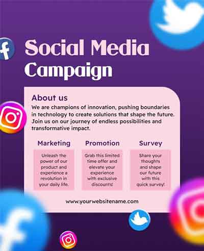 Modern Social Media Campaign Flyer Template