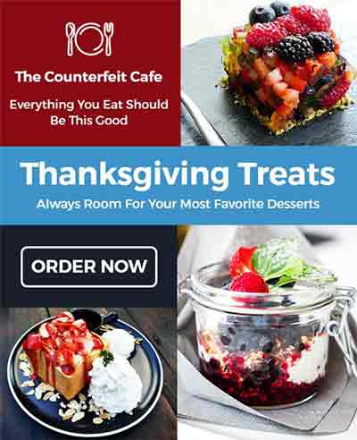 Realistic Thanksgiving Treats Food Flyer Template