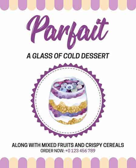 Artistic Dessert Food Flyer Template