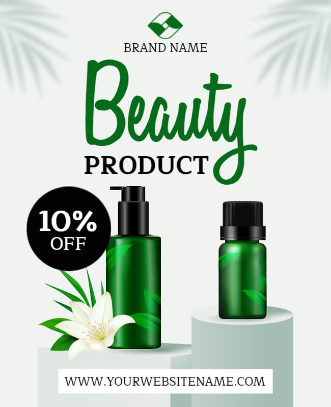 Beauty Product Flyer Template
