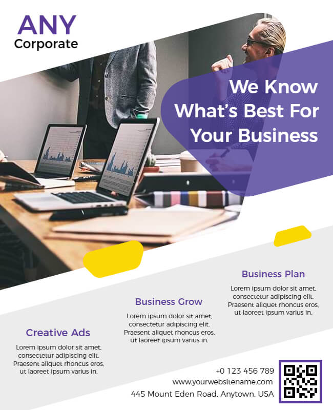 White Corporate Flyer Template
