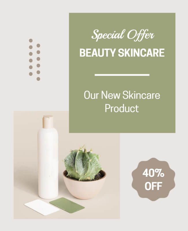 Beauty Skincare Flyer Template