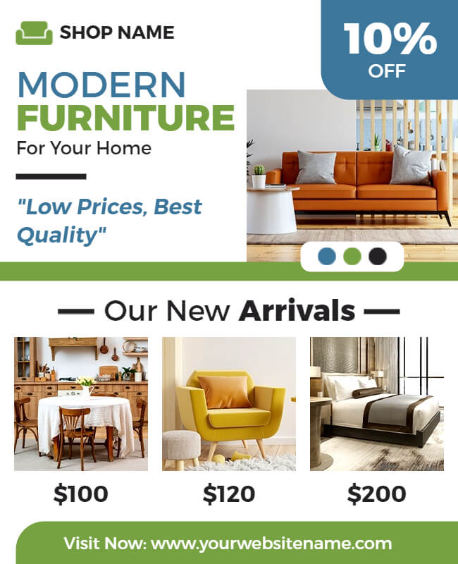 Furniture Product Flyer Template