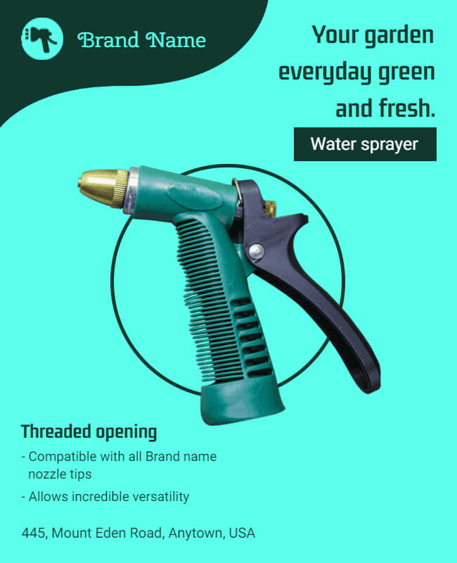 Water Sprayer Flyer Template