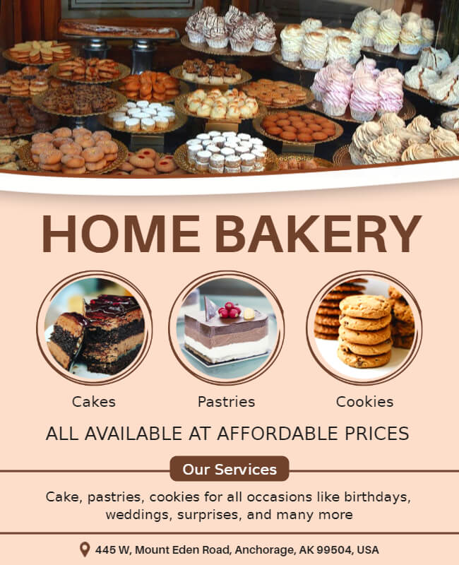 Home Bakery Flyer Template
