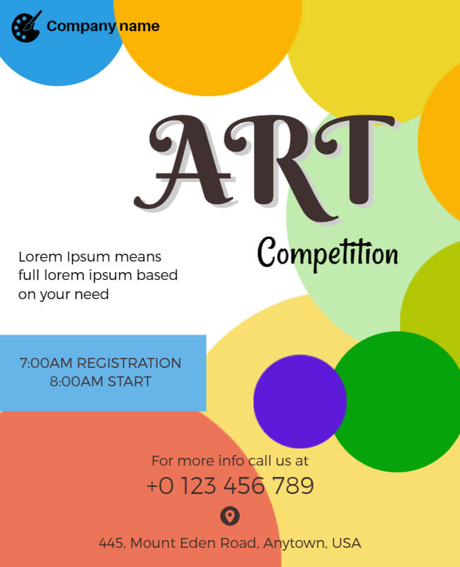 Art Competition Flyer Template