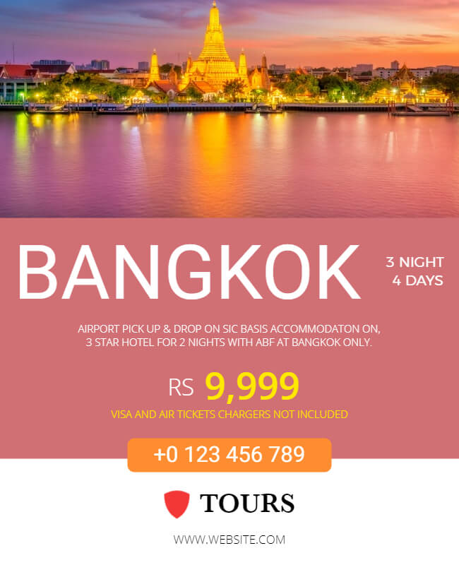 Bangkok Trip Flyer Template