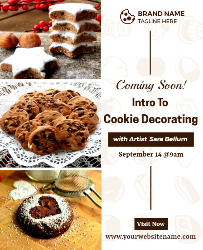 Browne Cookie Decorating Bakery Flyer