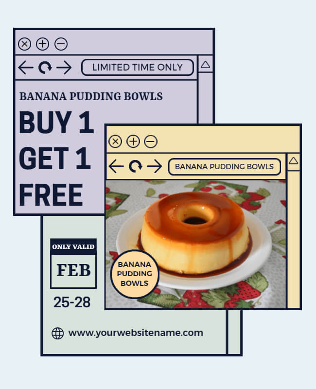 Buy One Get One Free Bakery Flyer