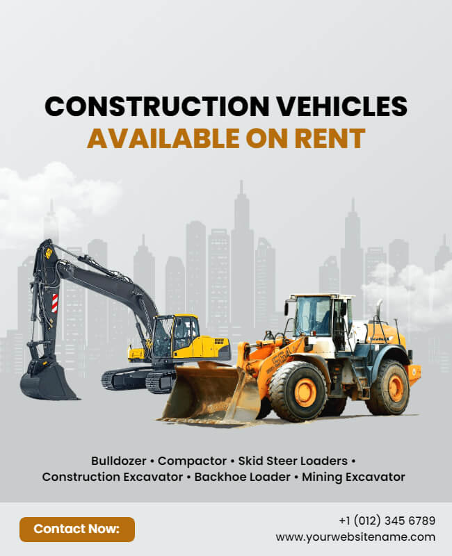 Construction Machinery Flyer