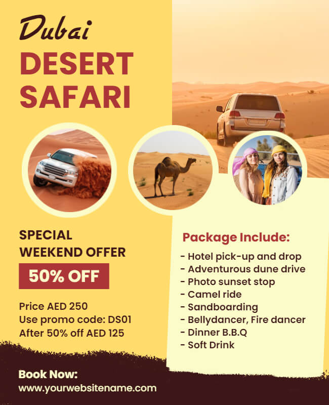 Desert Safari Flyer Template