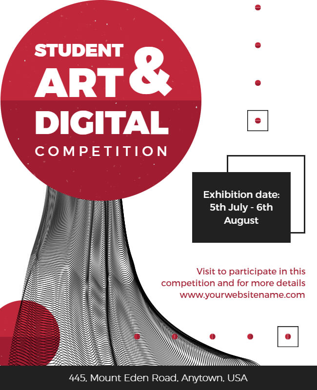 Digital Competition Flyer Template