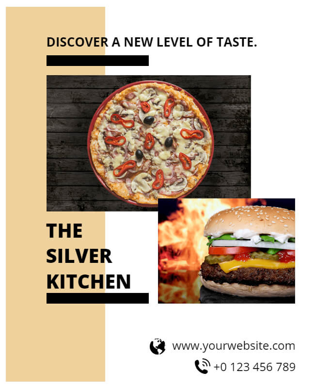 Double Cheese Pizza Flyer
