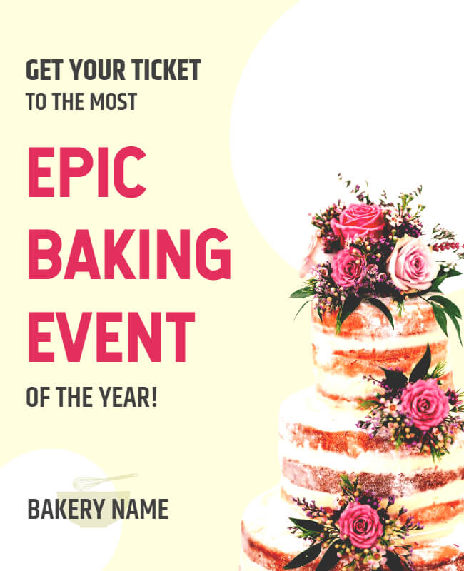 Epic Baking Event Bakery Flyer