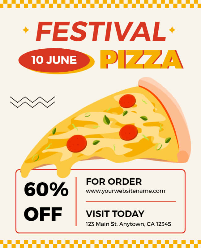 Festival Pizza Flyer Template