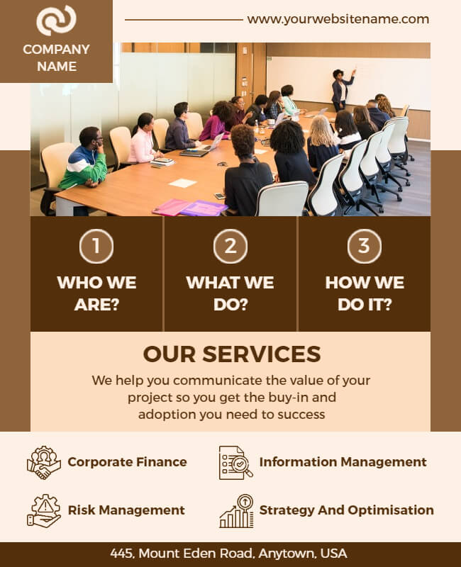 Financial Services Flyer Template