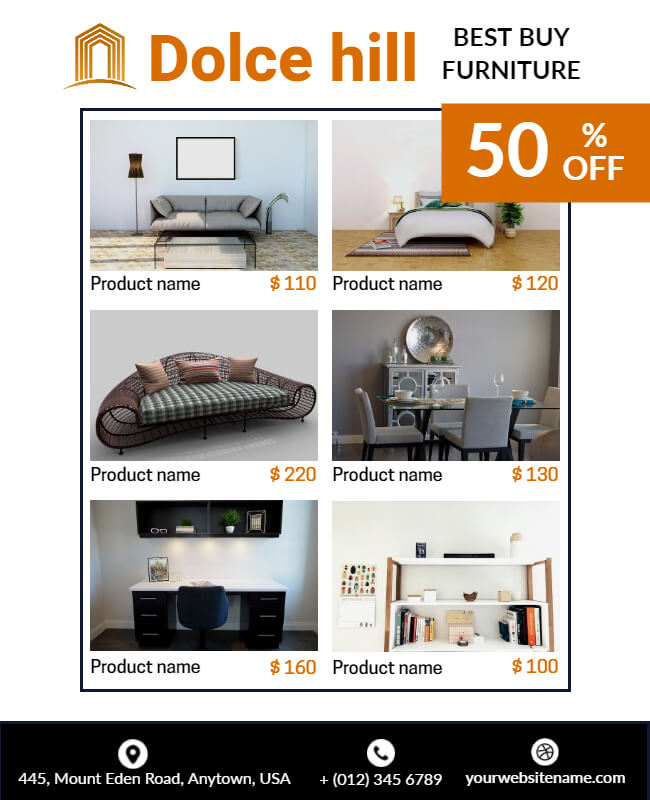 Furniture Discount Flyer Template