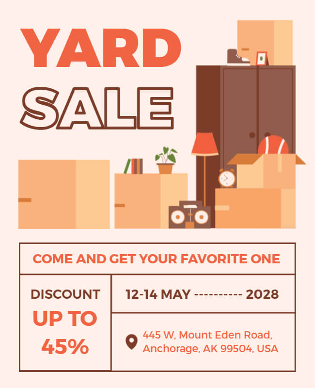 Furniture Yard Sale Flyer Template