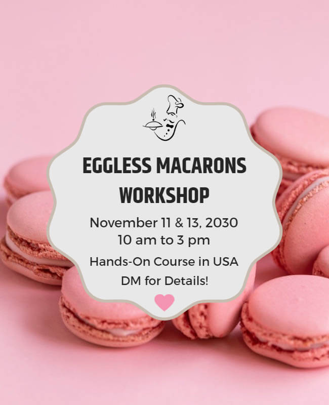 Macarons Workshop Bakery Flyer
