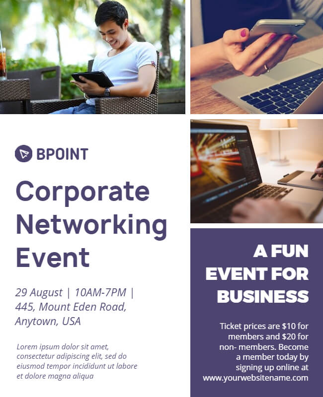 Networking Event Corporate Flyer