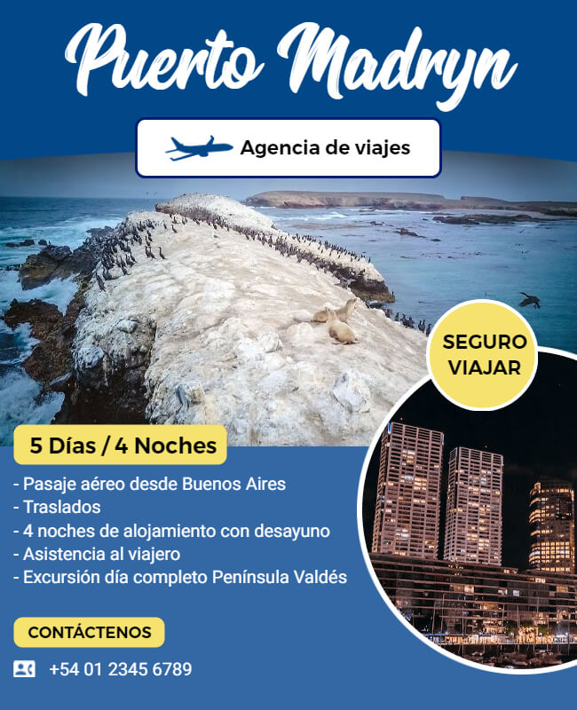 Puerto Madryn Travel Flyer