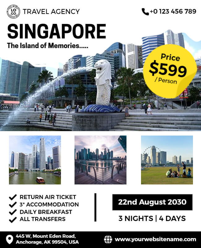 Singapore Travel Agency Flyer