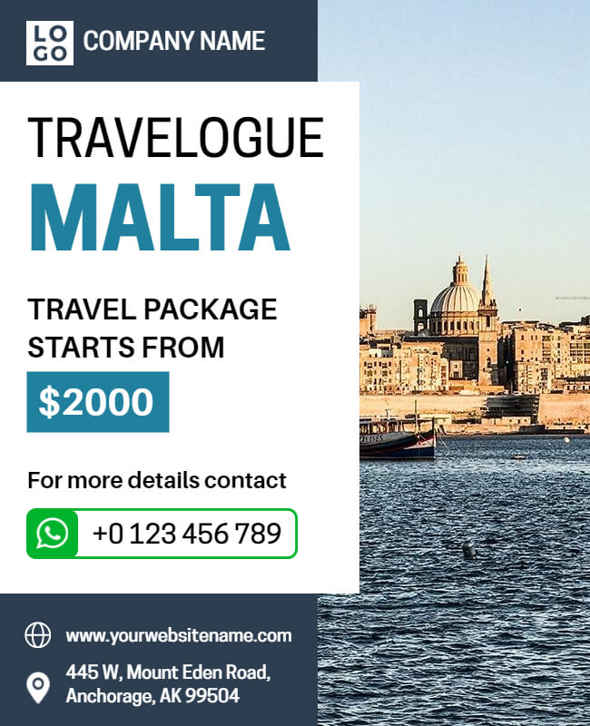 Travelogue Malta Flyer
