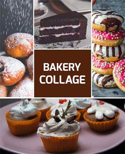 Elegant Bakery Collage Flyer Template