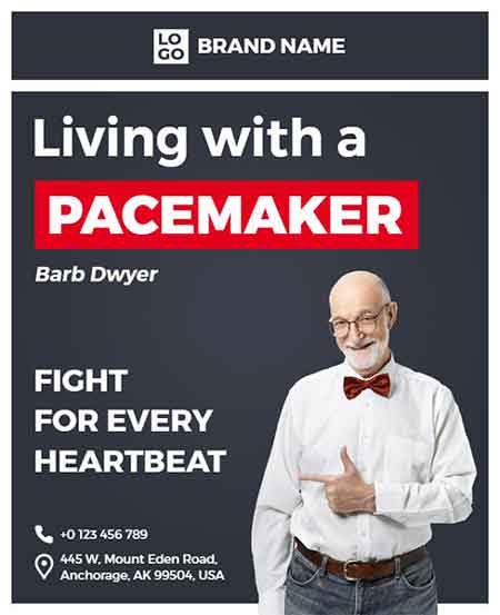 Retro Living With a Pacemaker Flyer Template for Business