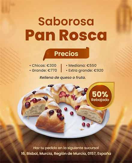 Creative Pan Rosca Flyer Template