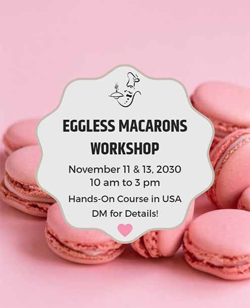 Vector Macarons Workshop Bakery Flyer Template