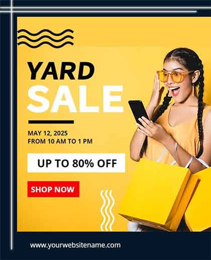 Artistic Yard Sale Flyer Template