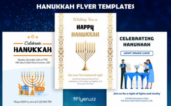 Hanukkah Flyer Templates in a Minute