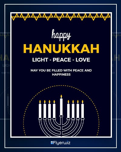 Hanukkah Wishing Flyer Template