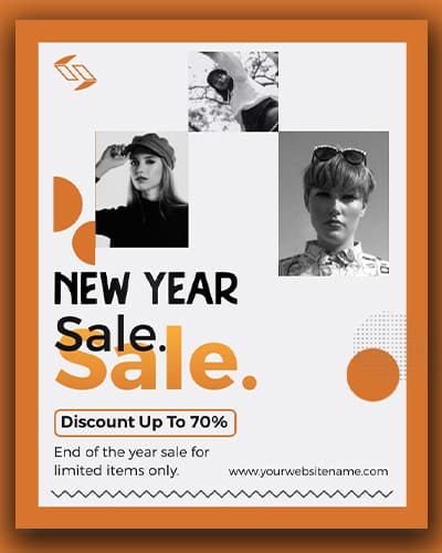 New Year Sale Flyer Template Designs 2023