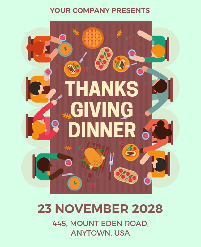 Thanksgiving Dinner Flyer 