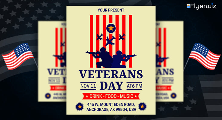 Veterans Day Event Flyer To Honor Our Veterans