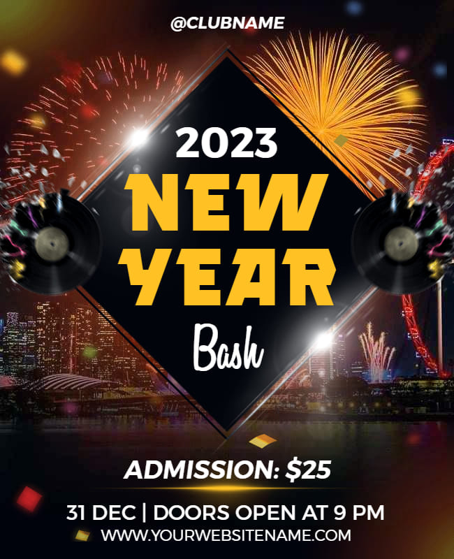 new year's eve flyer design