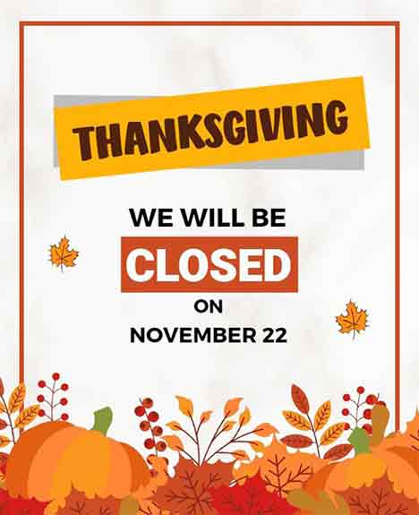 Illustrative Thanksgiving Closed Flyer Template