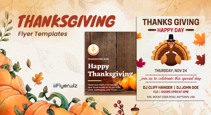 thanksgiving flyer templates