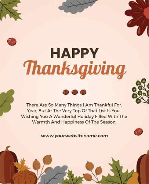 Elegant Thanksgiving Greetings Flyer Template