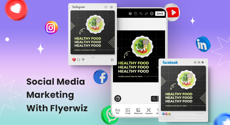 social media marketing with flyerwiz