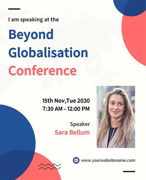 Beyond Globalisation Conference Flyer Template