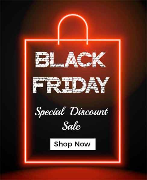 Gradient Black Friday Special Discount Flyer Template