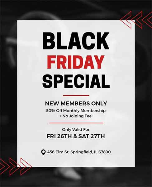 Blurry Black Friday Special Flyer Template