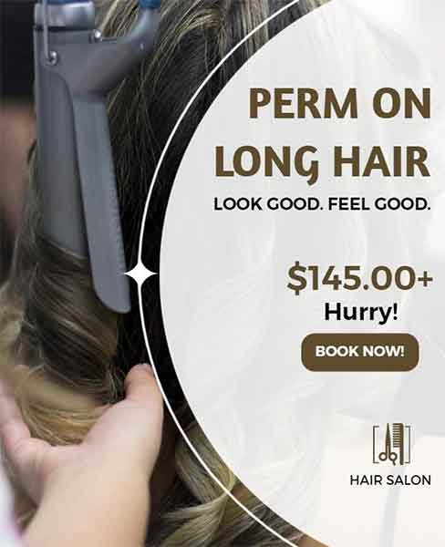 Abstract Hair Salon Hurry Up Flyer Template